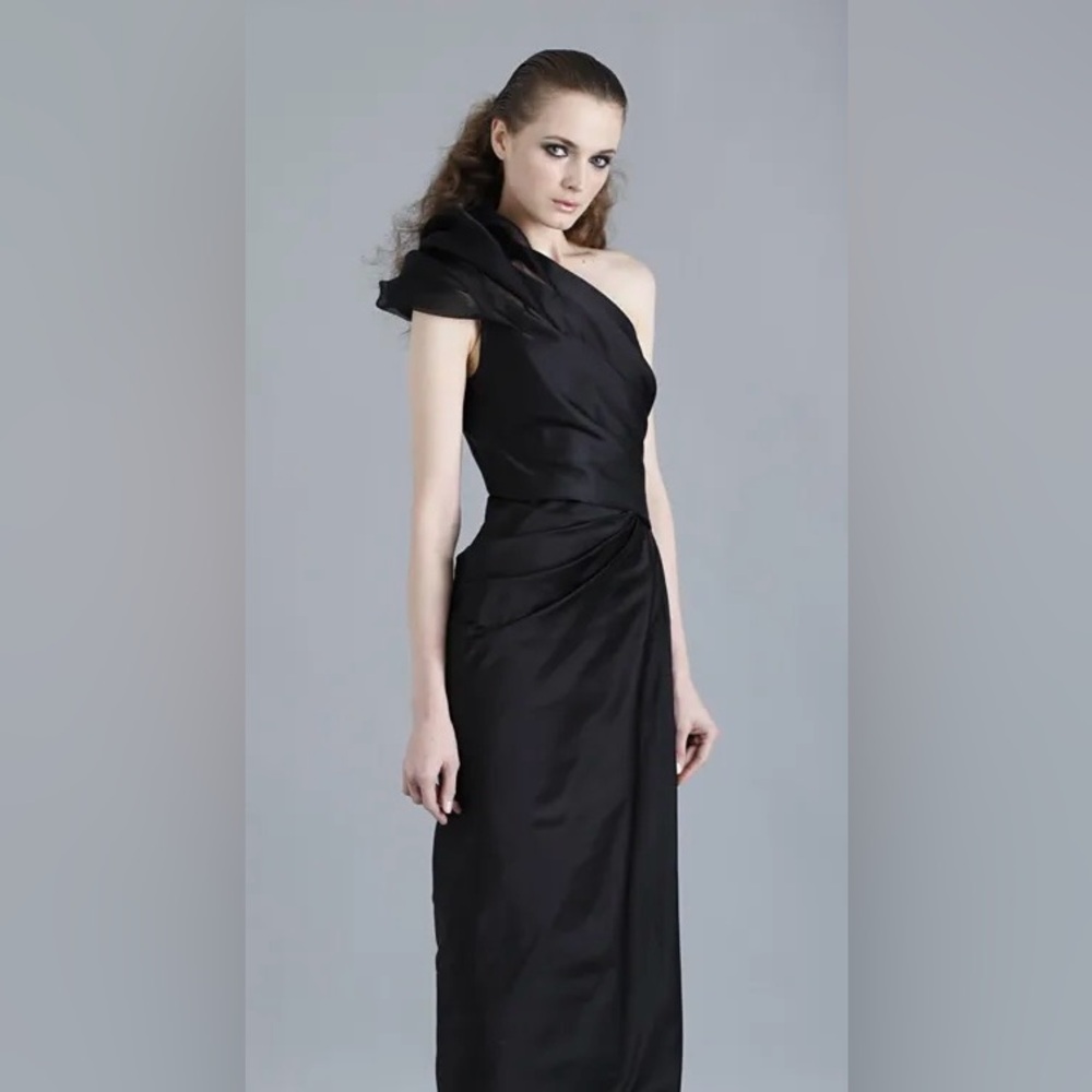Karen Millen Black One-Shoulder Dress